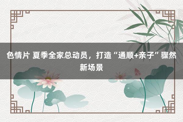 色情片 夏季全家总动员，打造“通顺+亲子”骤然新场景